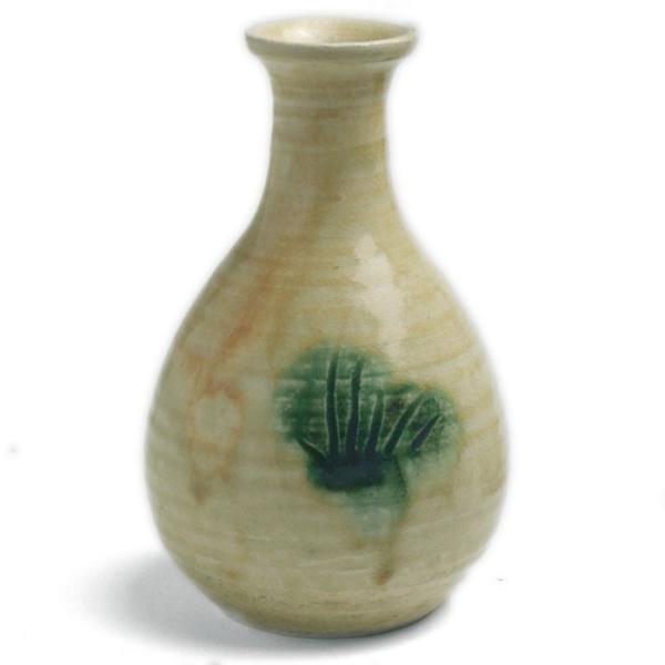 黄瀬戸草花文徳利・長・長森慶《徳利・酒器・220ml》