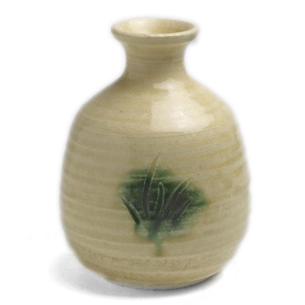 黄瀬戸：黄瀬戸草花文徳利・短・長森慶《徳利・酒器・250ml》