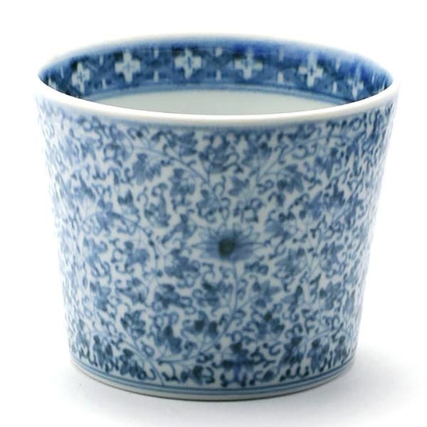 みじん唐草そば猪口・花4つ・阪東晃司