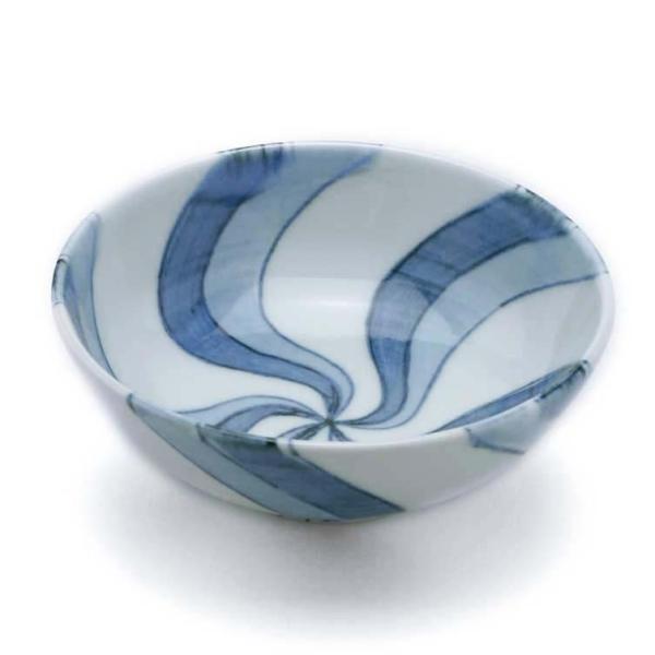 染付捻文玉割・小・阪東晃司《小鉢・12.2cm》