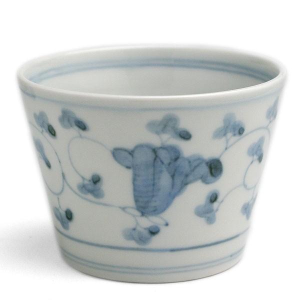 染付朝顔唐草そば猪口・阪東晃司