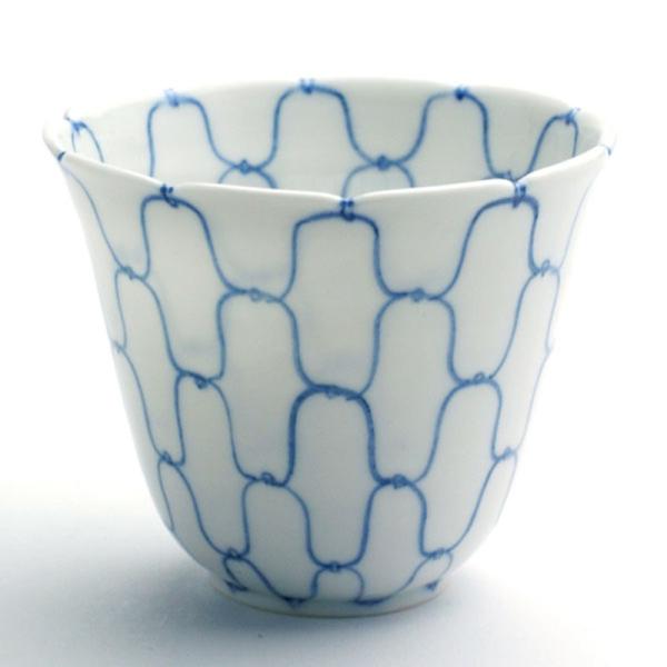 染付：染付天啓網深向付・阪東晃司《小鉢・向付・9.0cm》