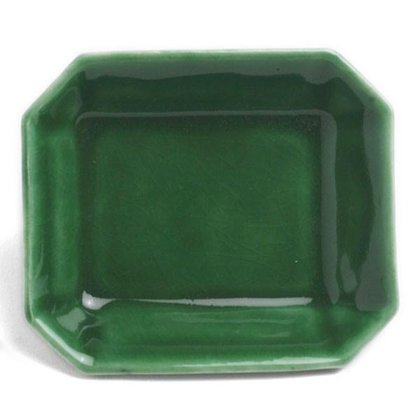 緑彩角切四方薬味入・阪東晃司