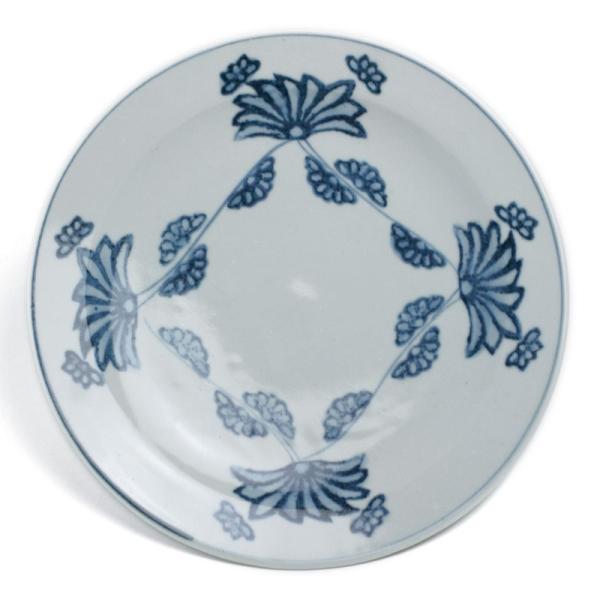 印判手菊唐草8寸深皿・藤塚光男