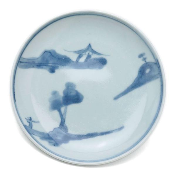 山水文図5寸皿・藤塚光男