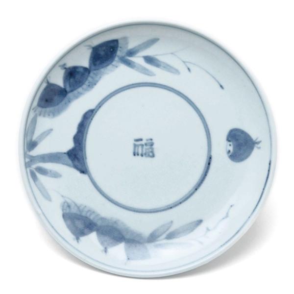 栗に福字文5寸皿・藤塚光男《小皿・15.8cm》