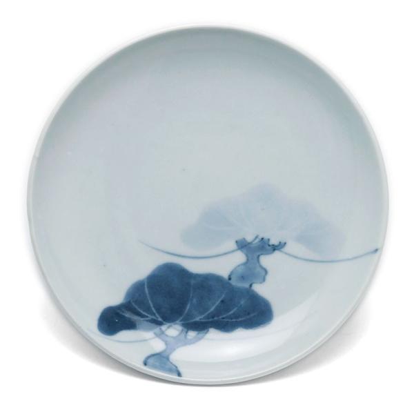 ダミ松文5寸皿・藤塚光男《小皿・15.6cm》