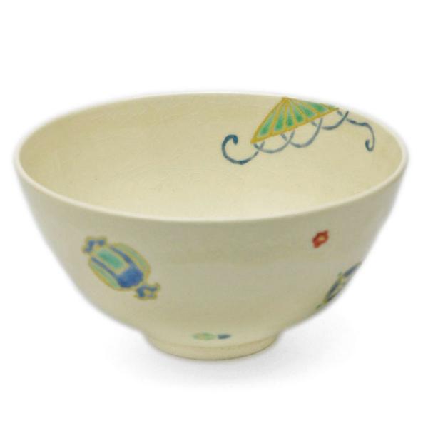 京焼・色絵宝尽くし紋煎茶碗・伏原博之《汲出・9.5cm》