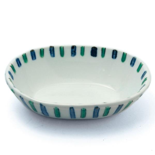 色絵：青緑線天つゆ入・古川章蔵《小付・天つゆ入れ・13.0cm》