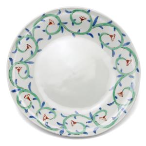 唐津焼：絵唐津五寸五分皿・草鳥文・中村恵子《中皿・16.5cm》 : 和