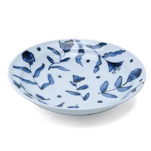 染付空想植物園皿No.1・古川章蔵《中皿・20.5cm》