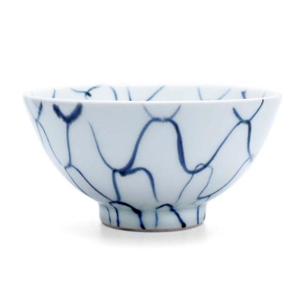 染付網文飯碗・古川章蔵《飯碗・ご飯茶碗・11.7cm》