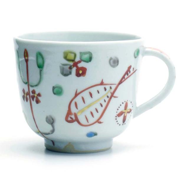 色絵コーヒーカップ・正木春蔵