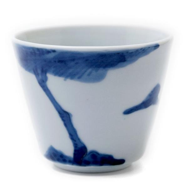 九谷焼：染付島嶼文蕎麦猪口・正木春蔵《そば猪口・小鉢・7.8cm》