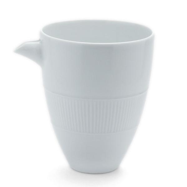 白磁：白磁帯しのぎ片口・水野克俊《片口・200ml》