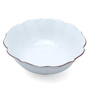 唐津焼：絵唐津沢瀉文様六寸五分皿・中村恵子《中皿・6.5寸・20.0cm