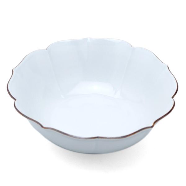 白磁：白磁口紅輪花小鉢・水野克俊《小鉢・15.0cm》