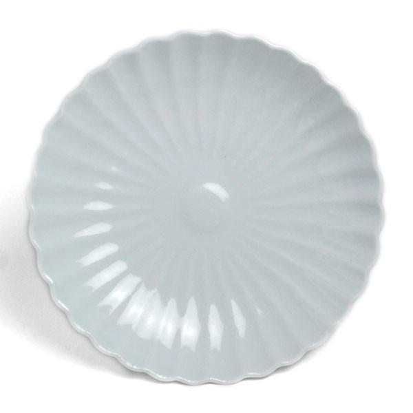 白磁：白磁菊花皿・水野克俊《小皿・13.0cm》