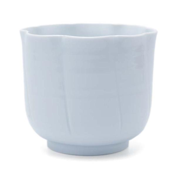 白磁：白磁輪花筒形向付・水野克俊《小鉢・7.8cm》