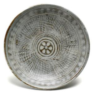 三島手：三島4.8寸皿No.1・吉井史郎《小皿・14.8cm》