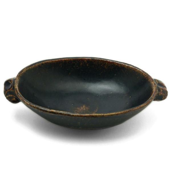 玄釉グラタン皿・7寸・吉井史郎《中鉢・21.0cm》