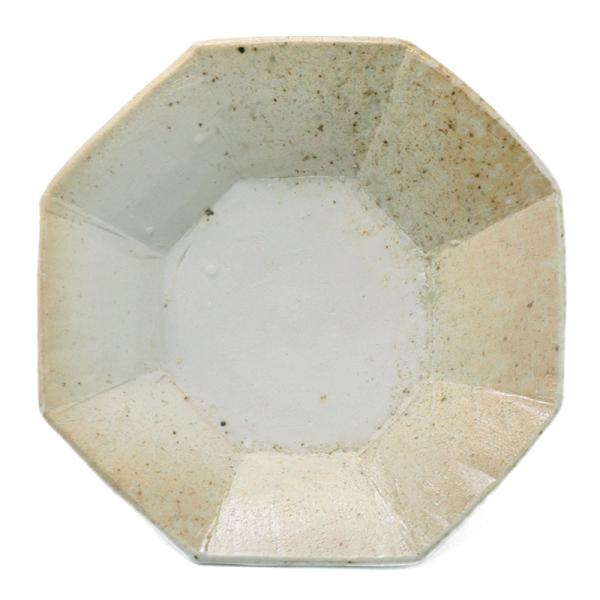 焼〆八角4寸皿・吉井史郎《小皿・12.0cm》