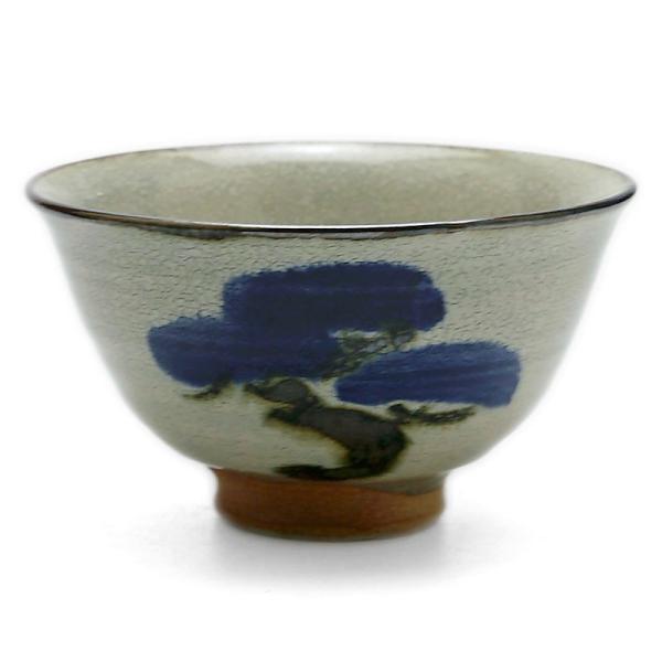 陶器：松の画飯碗・小・吉井史郎《茶碗・ご飯茶碗・飯碗》