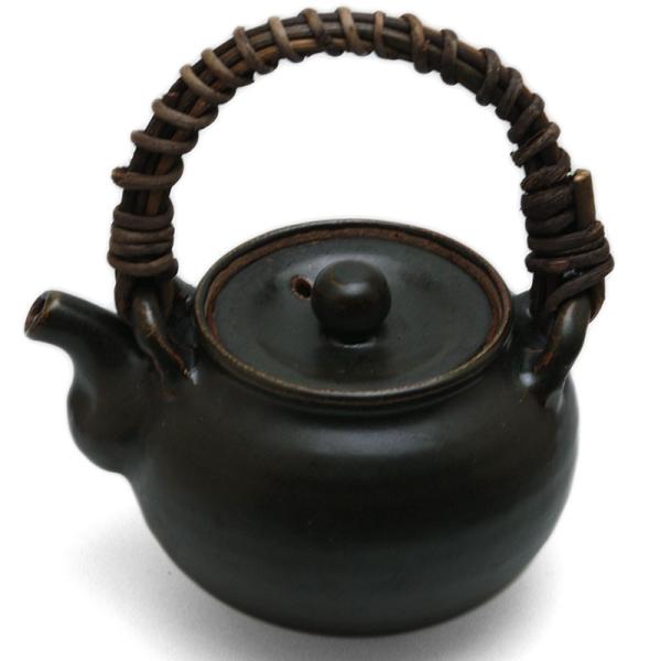 玄釉土瓶・高台付・吉井史郎《土瓶・1000ml》