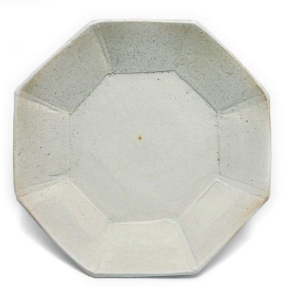 焼〆八角5寸皿・吉井史郎《小皿・15.5cm》