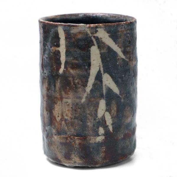 志野焼：鼠志野湯呑・瀧川恵美子《湯呑・5.7cm》