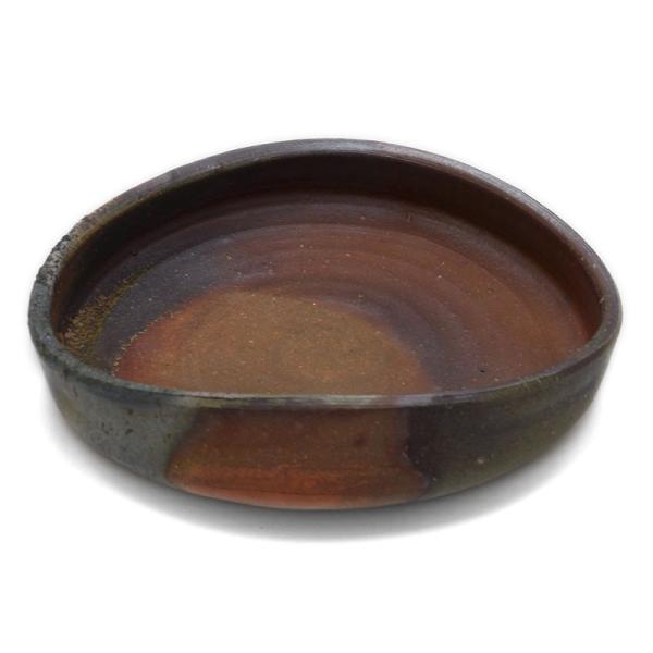 備前焼：窯変沓鉢・和仁栄幸《大鉢・25.0cm》