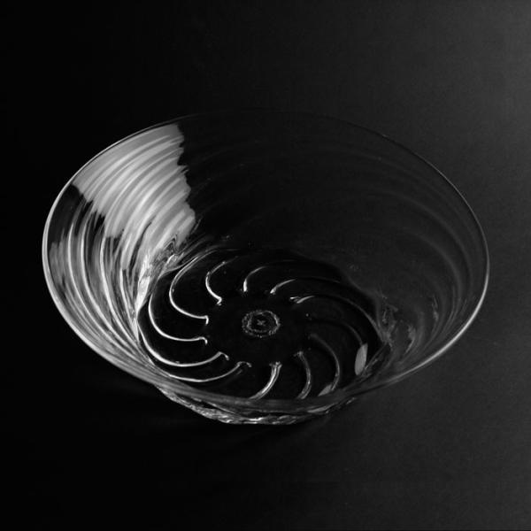 モール平鉢・大・福地ガラス工房《大鉢・23.0cm》
