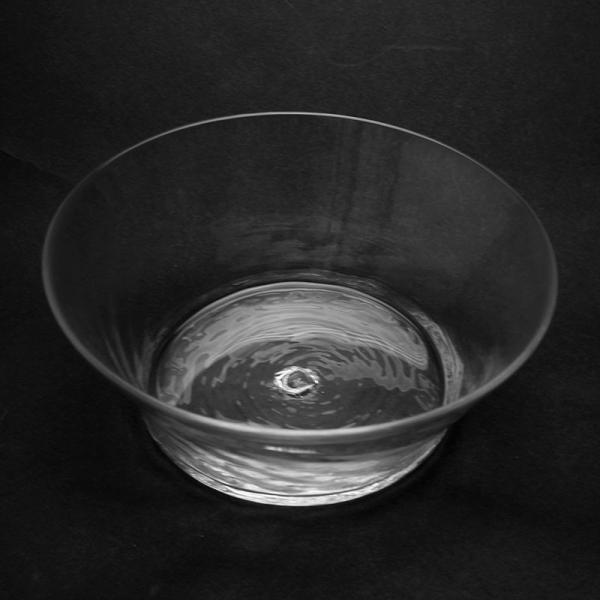 ガラス：モール平鉢・18cm・福地ガラス工房《中鉢・17.5cm》