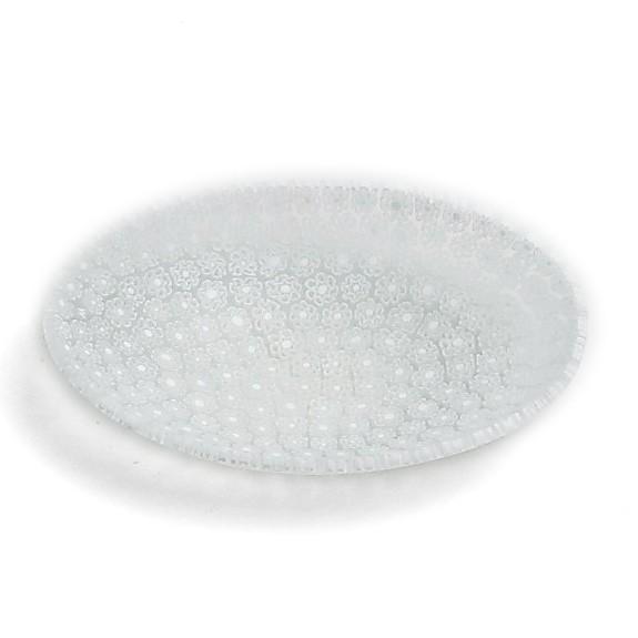 オーバルΦ7.5・ホワイト・エルコーレ・モレッティ《豆皿・10.5cm》