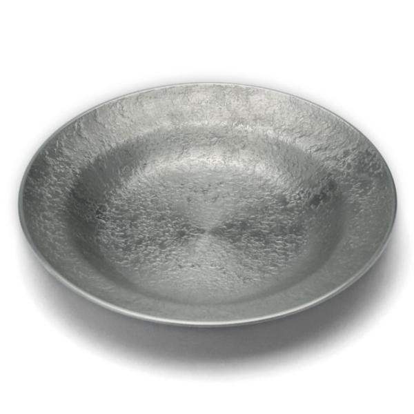 錫器：錫器・錫段付茶托・小・ゆり工房《茶托》