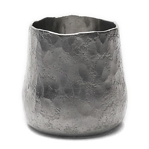 錫器：錫つぼつぼ・小・ゆり工房《小付・つぼつぼ・25ml・3.2cm》