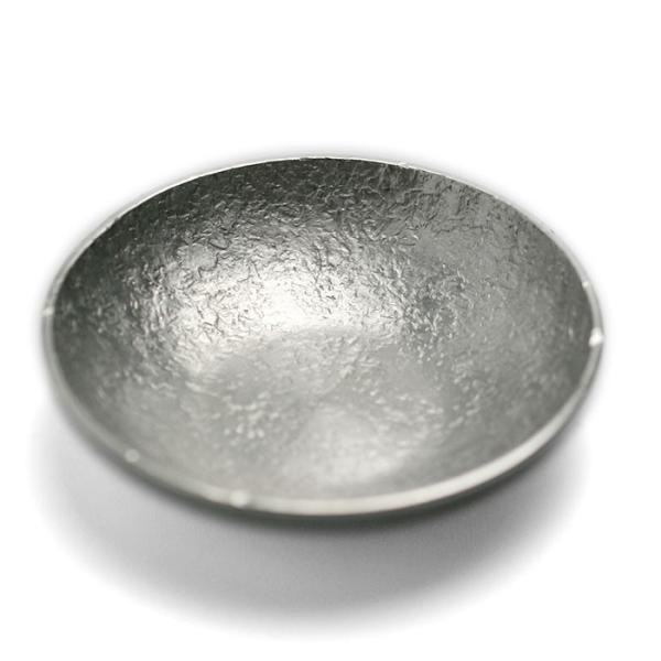 錫器・錫豆皿・丸深・ゆり工房《豆皿・4.0cm》