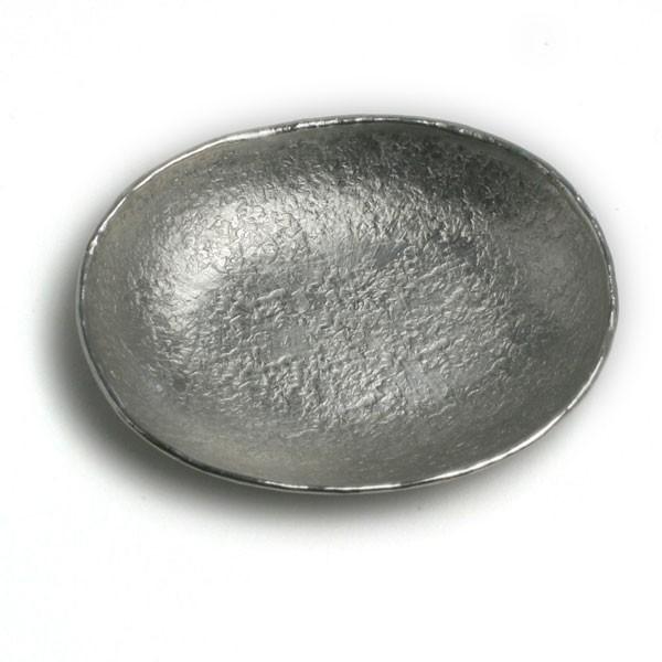 錫器：錫たまり入・小・ゆり工房《豆皿・6.5cm》