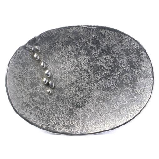 錫器・錫まゆ皿・雫・小・ゆり工房《小皿・15.2cm》