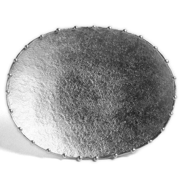 錫器：錫まゆ皿・中・星屑・ゆり工房《小皿・16.5cm》