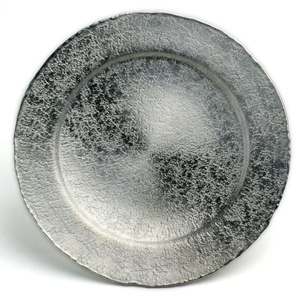 錫器：錫5.5寸平皿・ゆり工房《中皿・17.0cm》