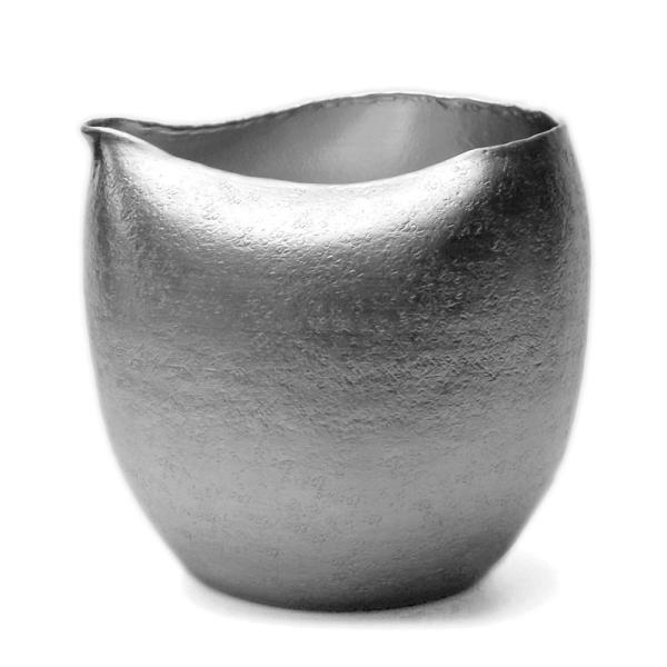 錫器・錫片口・ふっくら・2合・ゆり工房《酒器・400ml》