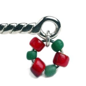 銀捻りソルトスプーン・クリスマスリース・高谷信雄《スプーン・5.5cm》