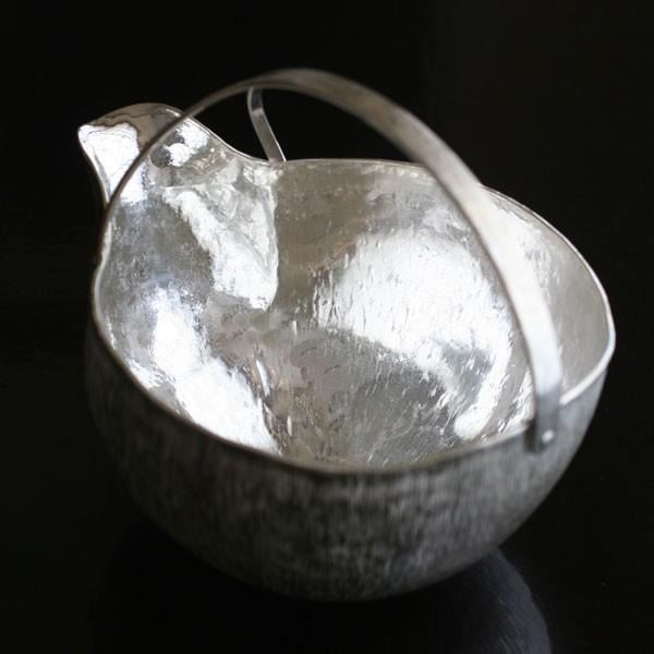 《受注制作》純銀取手付片口・高谷信雄《片口・酒器・200ml》