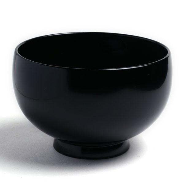 漆器：黒まり椀・奥田志郎《汁椀・お椀・飯椀・300ml》