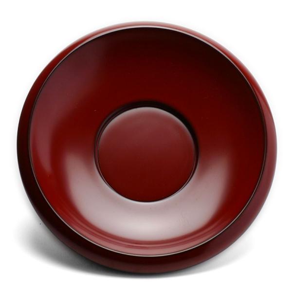 漆器：本朱蓮弁茶托・小・奥田志郎《茶托・13.0cm》
