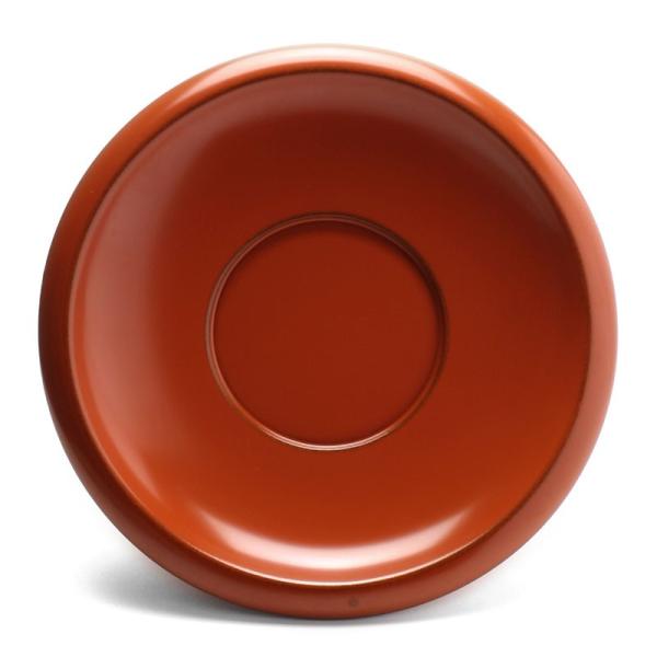 漆器：洗朱蓮弁茶托・小・奥田志郎《茶托・13.0cm》