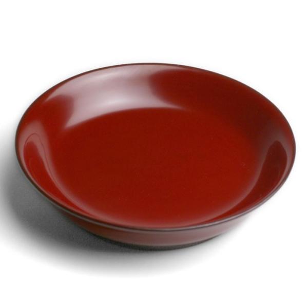 漆器・椿皿No.1・朱・奥田志郎《中皿・直径16.5cm》