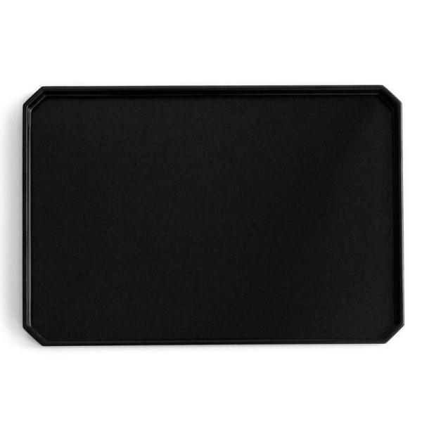 黒尺２×8.5寸角切脇取盆・奥田志郎