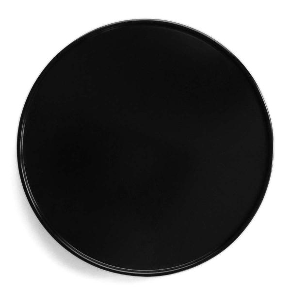 漆器・輪島塗：黒尺丸盆・奥田志郎《お盆・お膳》